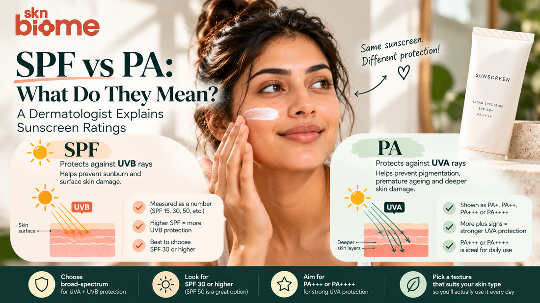 SPF vs PA: Differences, Meaning, and How to Choose Sunscreen
