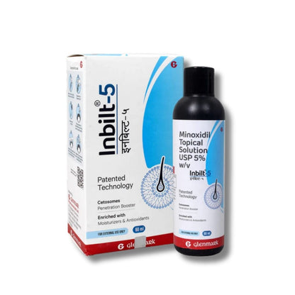 Inbilt 5% Minoxidil Solution for Hair Regrowth – Skn Biome