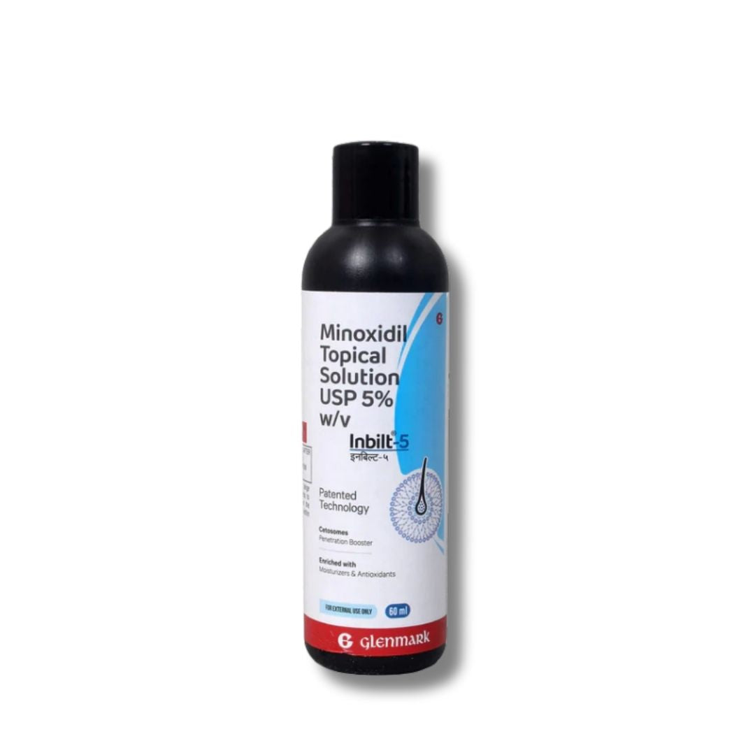 Inbilt 5% Minoxidil Solution for Hair Regrowth – Skn Biome