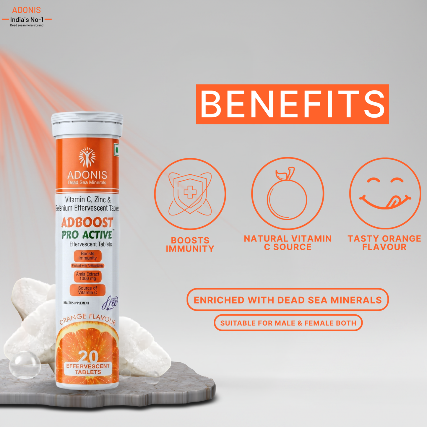 Adonis ADBOOST PRO ACTIVE Effervescent Tablets