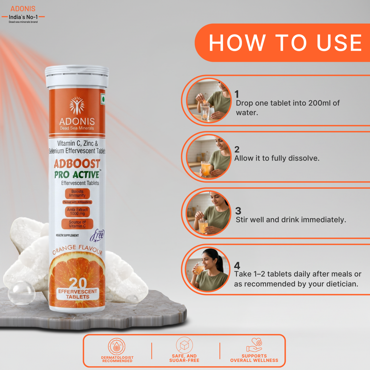 Adonis ADBOOST PRO ACTIVE Effervescent Tablets