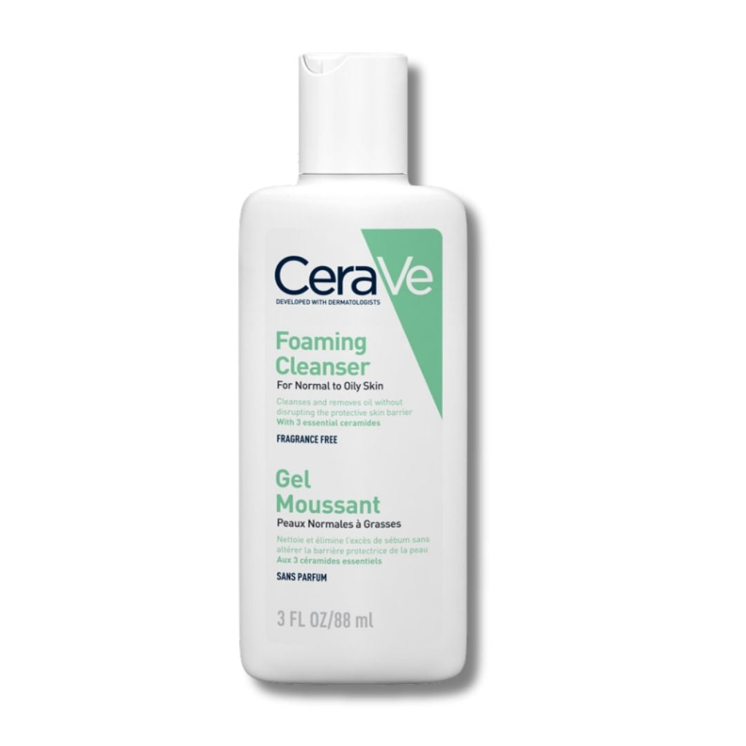 CeraVe Foaming Facial Cleanser 236ml, included in the SknBiome Bhai Dooj Kit for Him