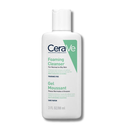 CeraVe Foaming Facial Cleanser 236ml, included in the SknBiome Bhai Dooj Kit for Him