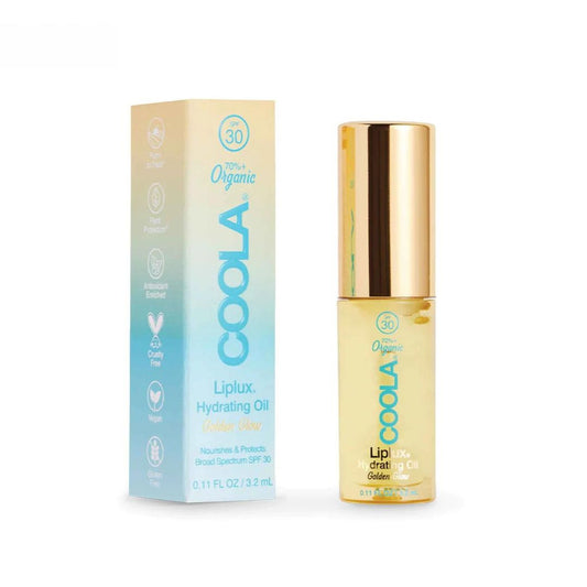 Coola Liplux Hydrating Oil SPF 30, Golden Glow