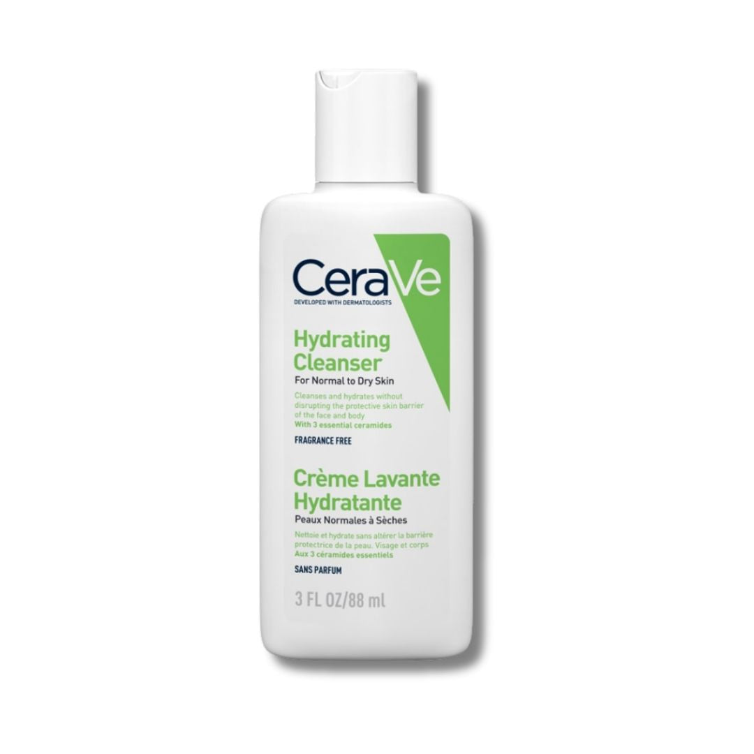 CeraVe Hydrating Facial Cleanser 88ml, included in the SknBiome Mini Diwali Gift Kit