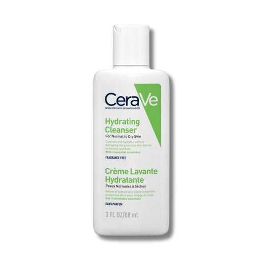 CeraVe Hydrating Facial Cleanser 88ml, included in the SknBiome Mini Diwali Gift Kit