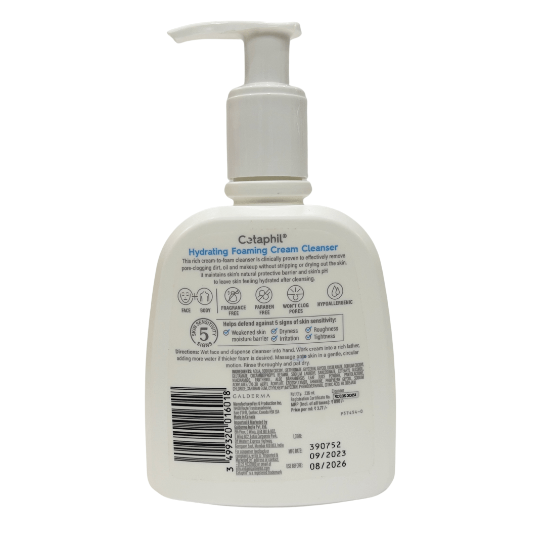 Cetaphil Hydrating Foaming Cream Cleanser