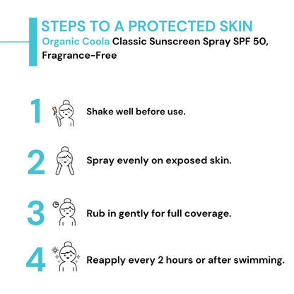 Organic Coola Classic Sunscreen Spray SPF 50