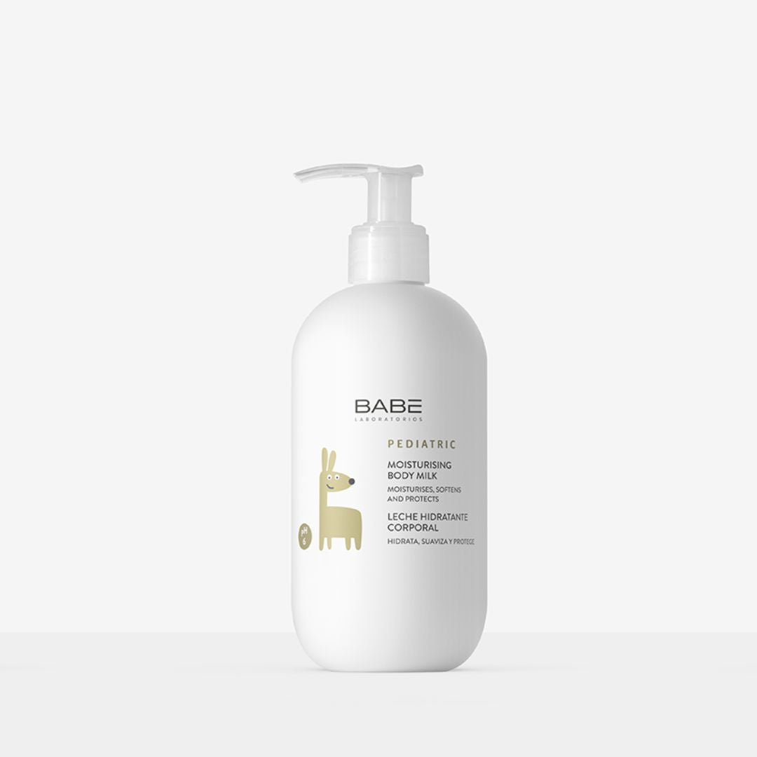 BABÉ Pediatric Moisturising Body Milk 500ml, included in the SknBiome Baby's First Diwali Kit