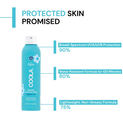 Organic Coola Classic Sunscreen Spray SPF 50