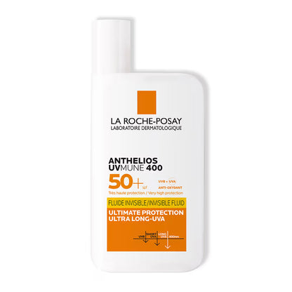 La Roche-Posay Anthelios UVMune 400 Invisible Fluid SPF 50+, 50ml, included in the SknBiome Bridal Glow Countdown Kit