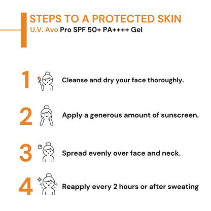 U.V. Avo Pro SPF 50+ PA++++ Gel