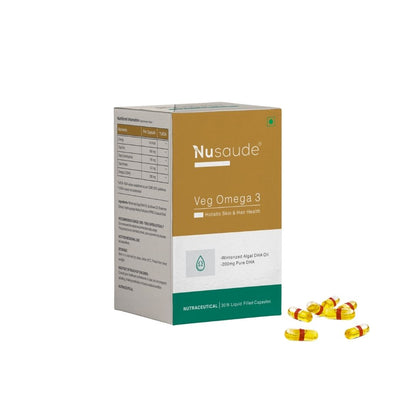 Nusaude Veg Omega 3 Nutraceutical Liquid Filled Capsule