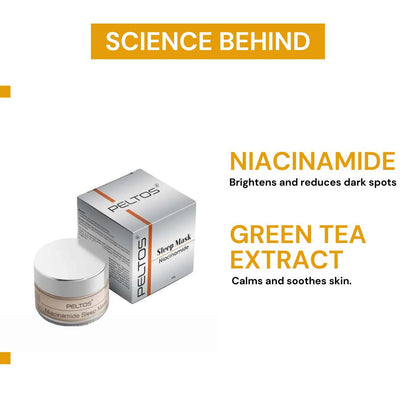 Peltos Niacinamide Sleep Mask