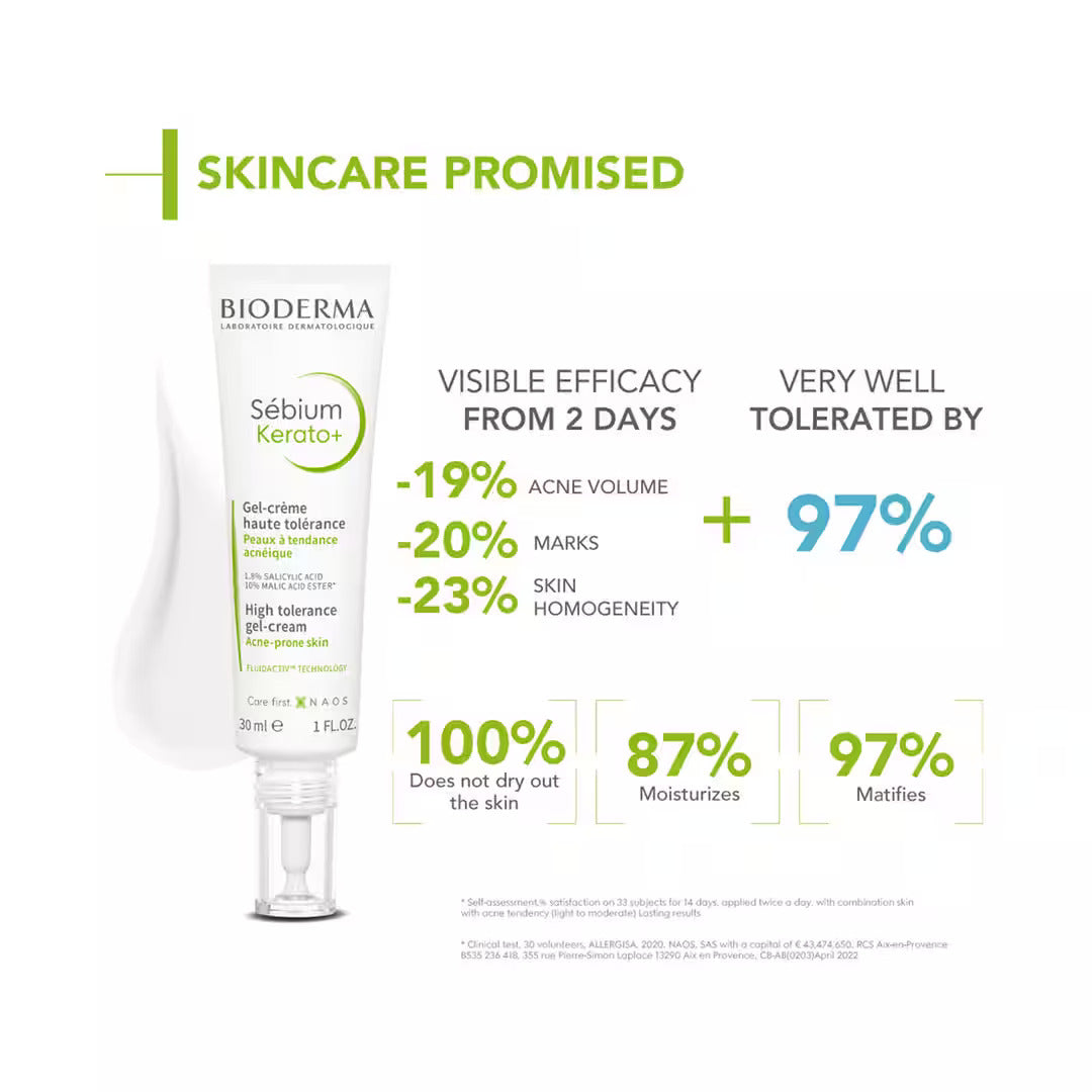 Bioderma Sebium Kerato+ Anti-Blemish Gel Cream