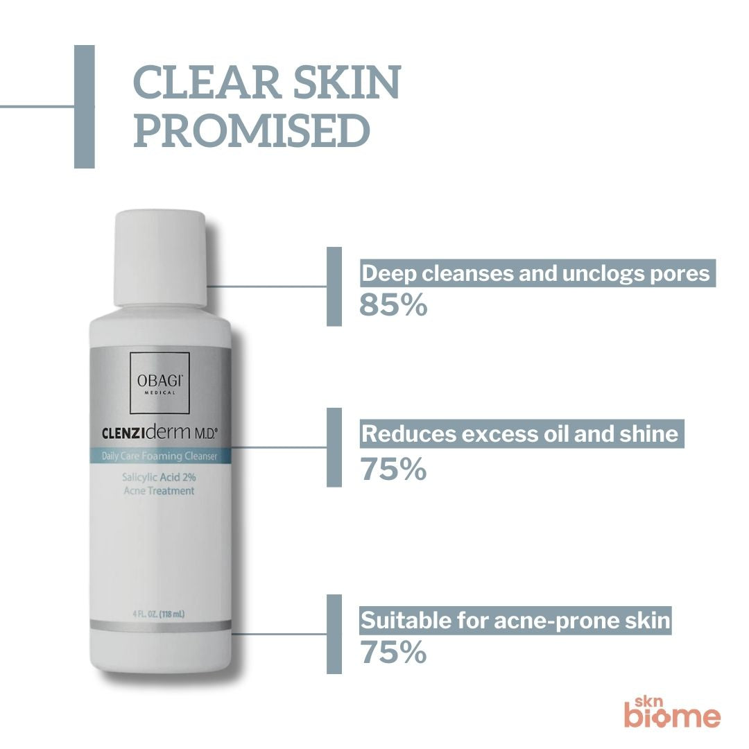 Obagi Clenziderm Daily Care Foaming Cleanser – 2% Salicylic Acid