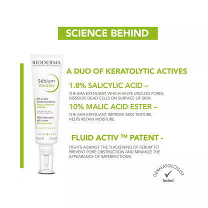 Bioderma Sebium Kerato+ Anti-Blemish Gel Cream
