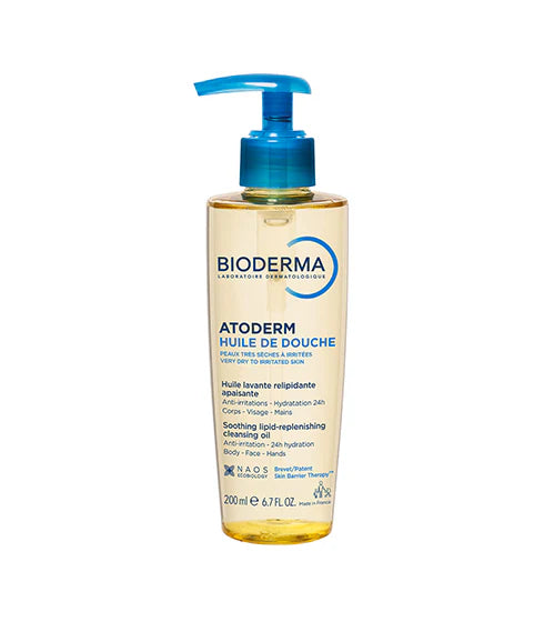 Bioderma Atoderm lipid-replenishing cleansing oil for very dry sensitive skin | Skn Biome