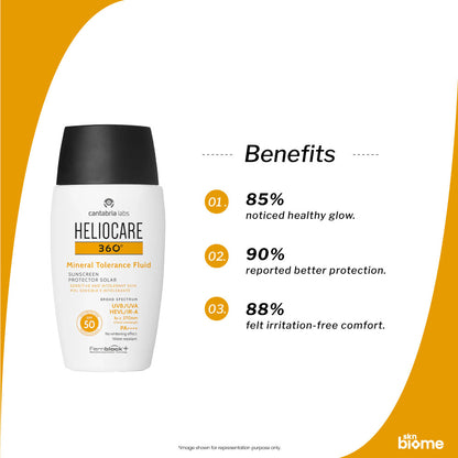 Heliocare 360 Mineral Tolerance Fluid Sunscreen SPF 50 PA++++