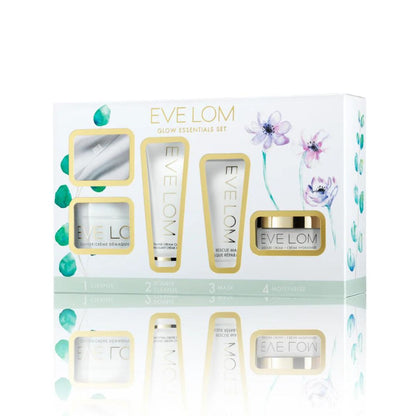 EVE LOM Glow Ritual Set (4 products), included in the SknBiome EVE LOM Festive Ritual Kit