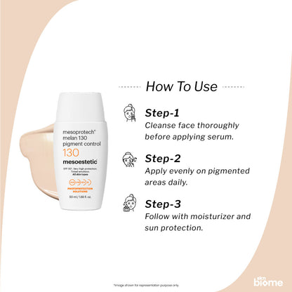 Mesoestetic Mesoprotech Melan 130+ Pigment Control Sunscreen