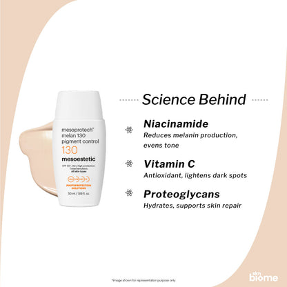 Mesoestetic Mesoprotech Melan 130+ Pigment Control Sunscreen