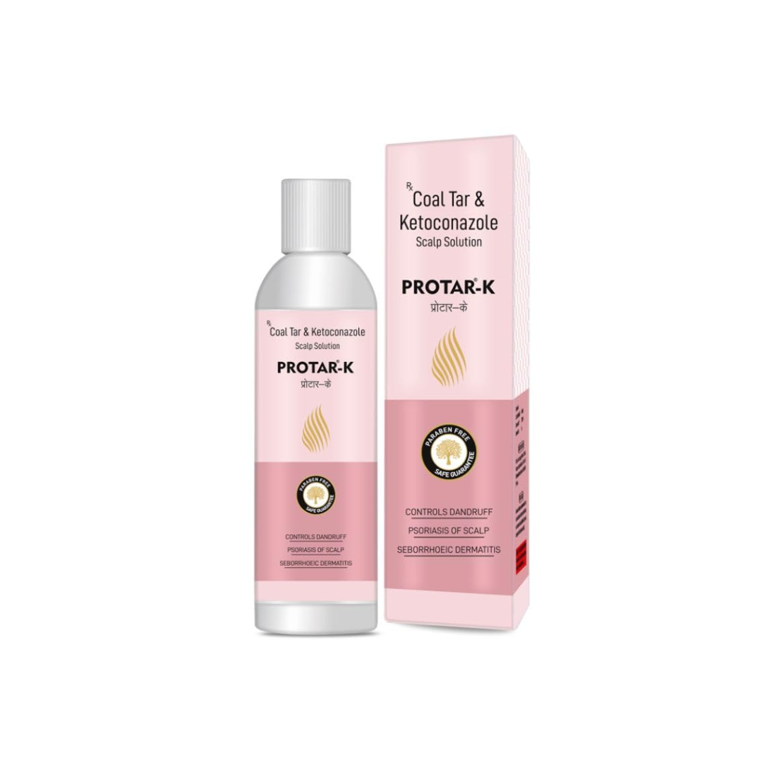 Protar K medicated shampoo for dandruff psoriasis and itchy scalp | Skn Biome